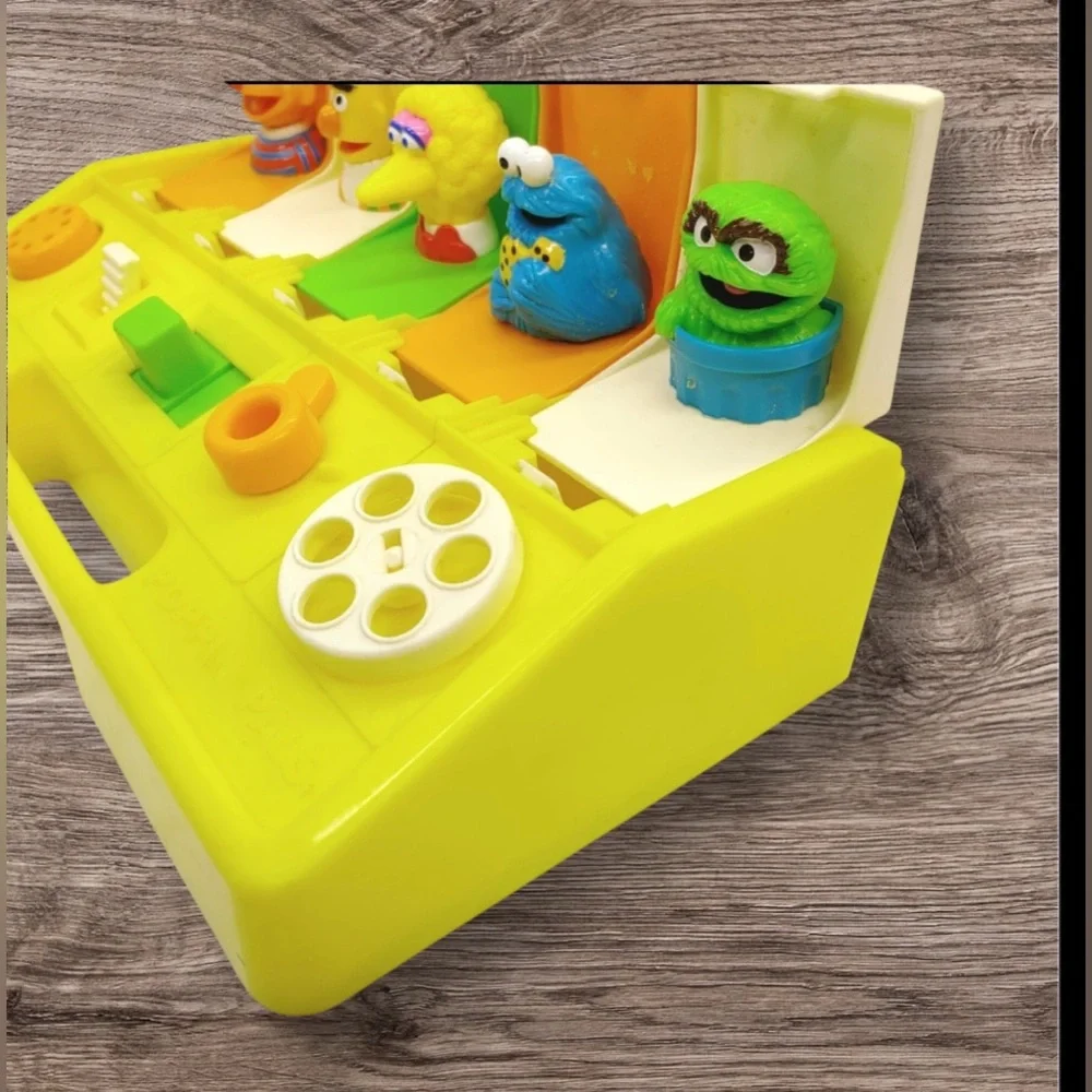 EUC Vintage Sesame Street Poppin Pals Playskool 1980 Bert Ernie Big Bird Oscar